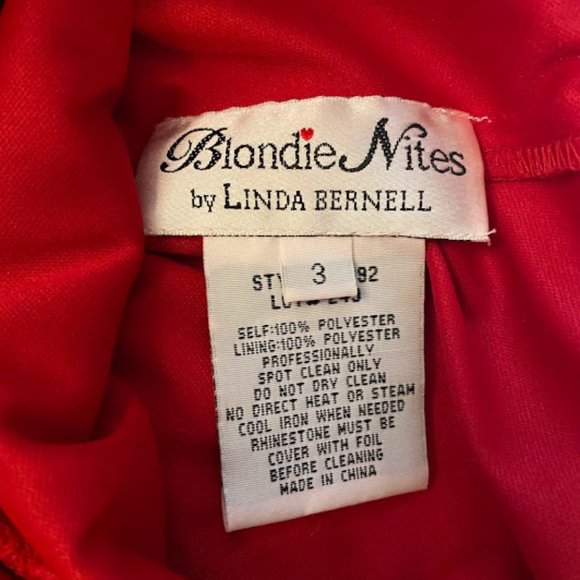 Blondie Nites Red Halter Midi Dress - Picture 6 of 8